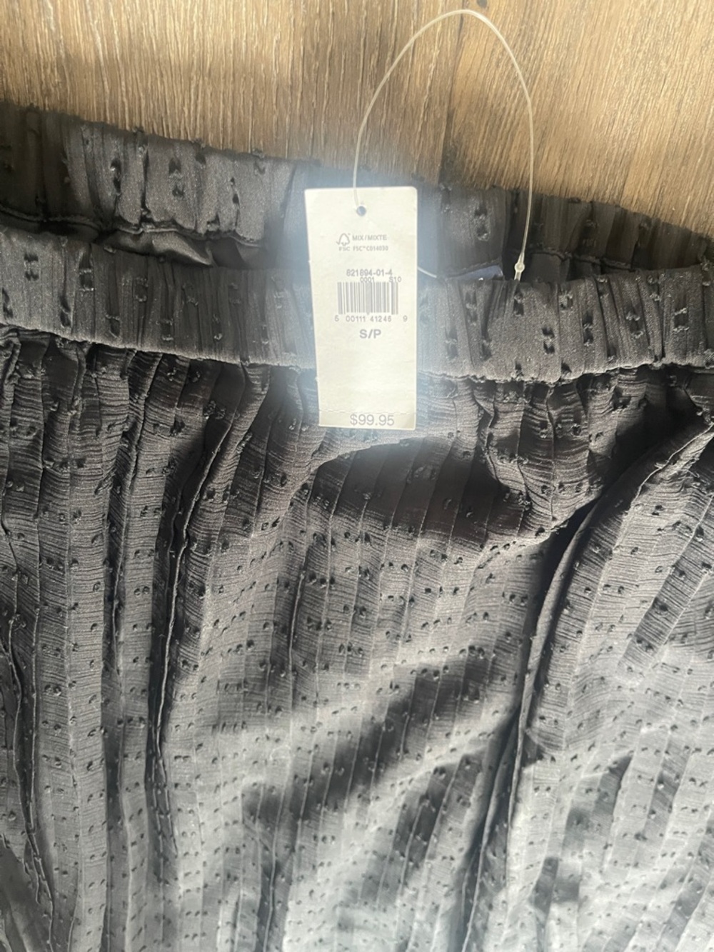 Gap Black Midi Skirt Solid A Line Pull On Elastic Waist Casual Everyday Skirt S - Picture 5 of 5